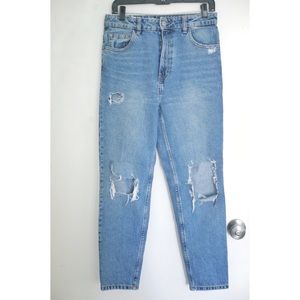 Zara ripped mom jeans